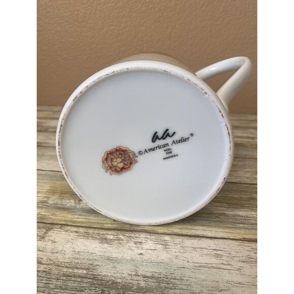 American Atelier Noel Christmas Teapot Gold Trim Holiday Porcelain 3398 - Picture 11 of 13